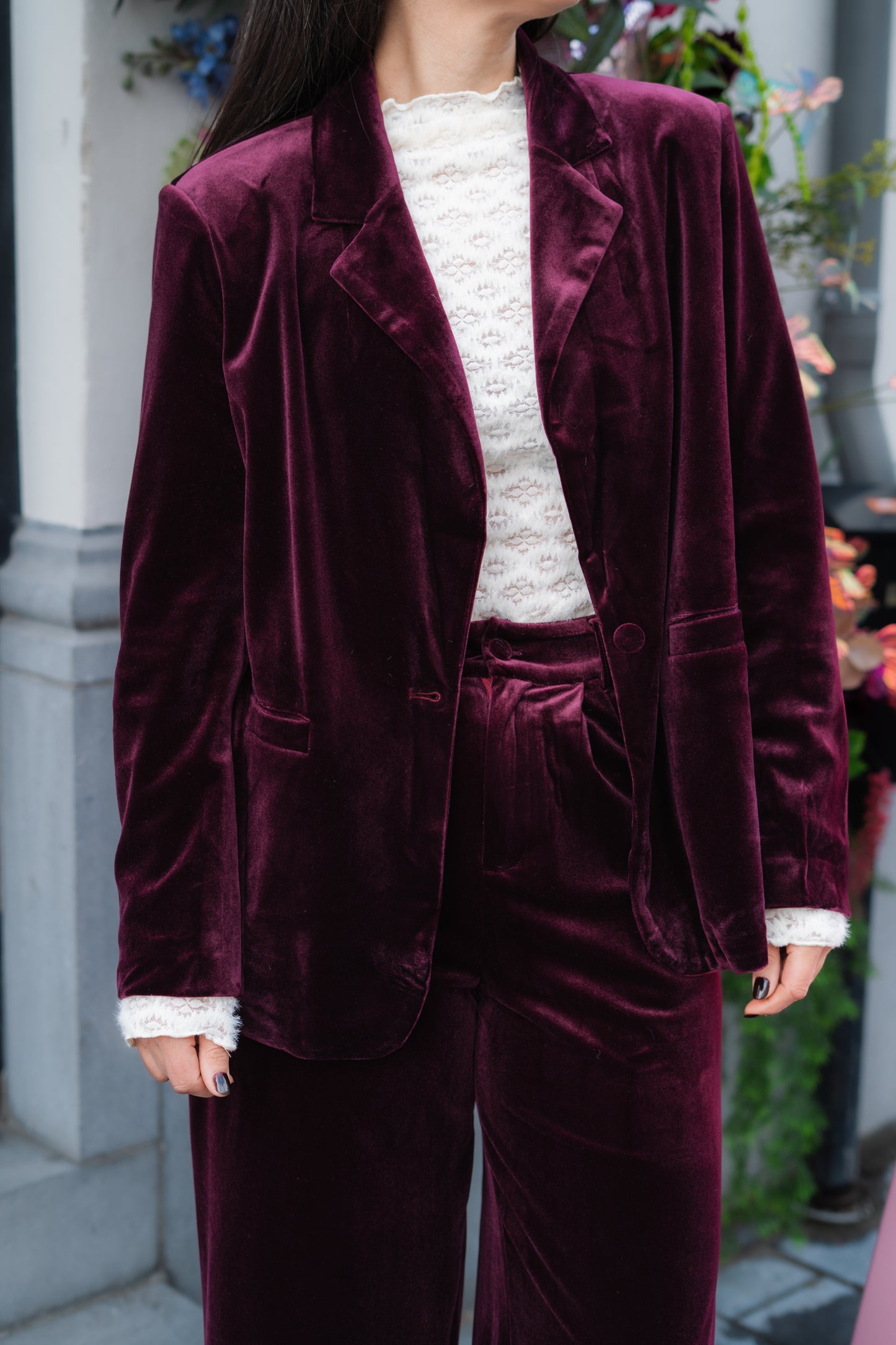 Faustin blazer burgundy