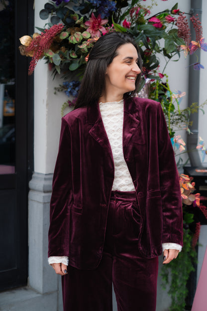 Faustin blazer burgundy