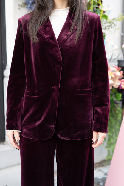 Faustin blazer burgundy
