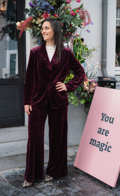 Faustin blazer burgundy