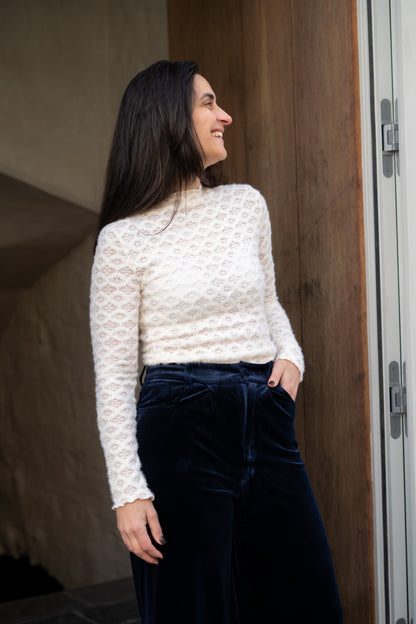 Inès top écru
