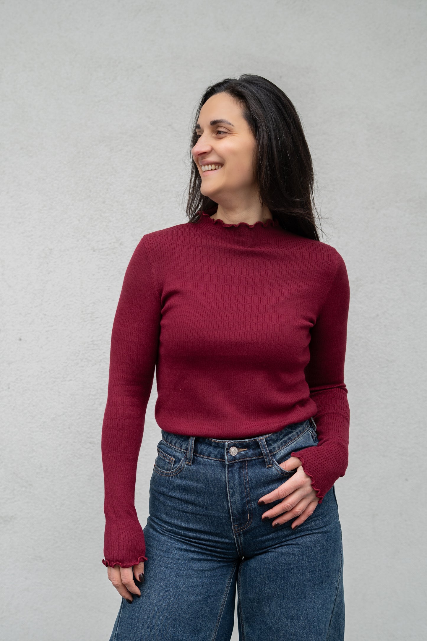 Manon souspull burgundy