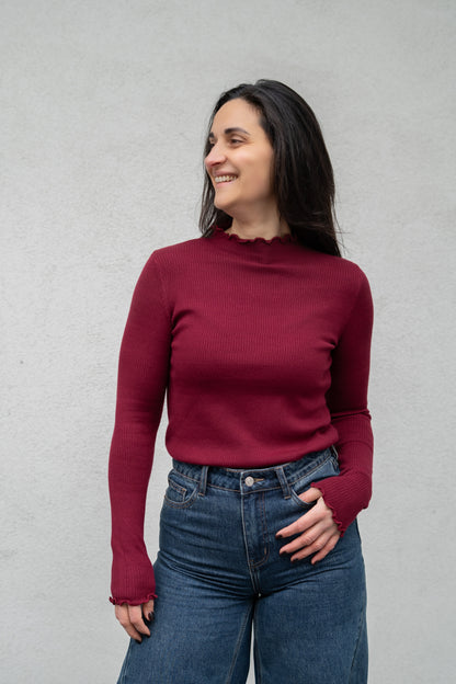 Manon souspull burgundy
