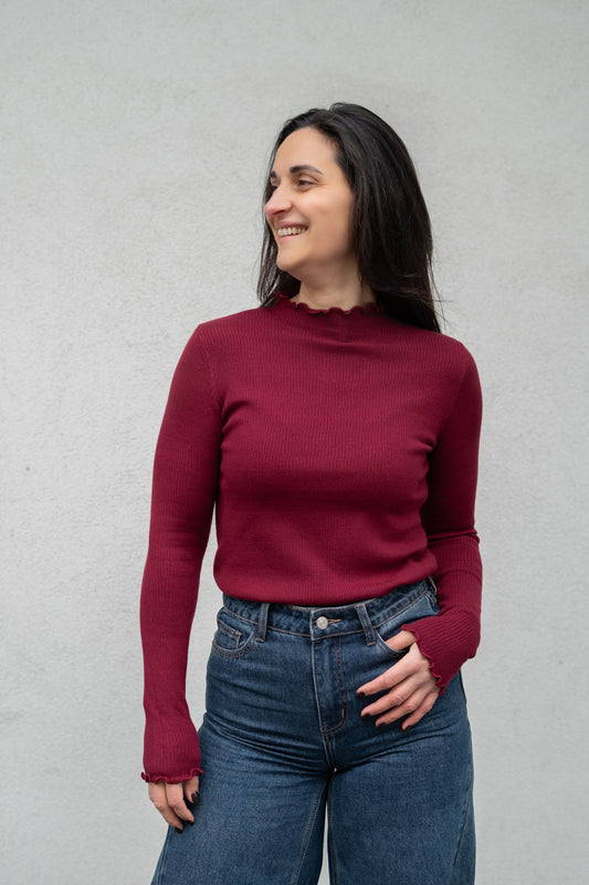 Manon souspull burgundy