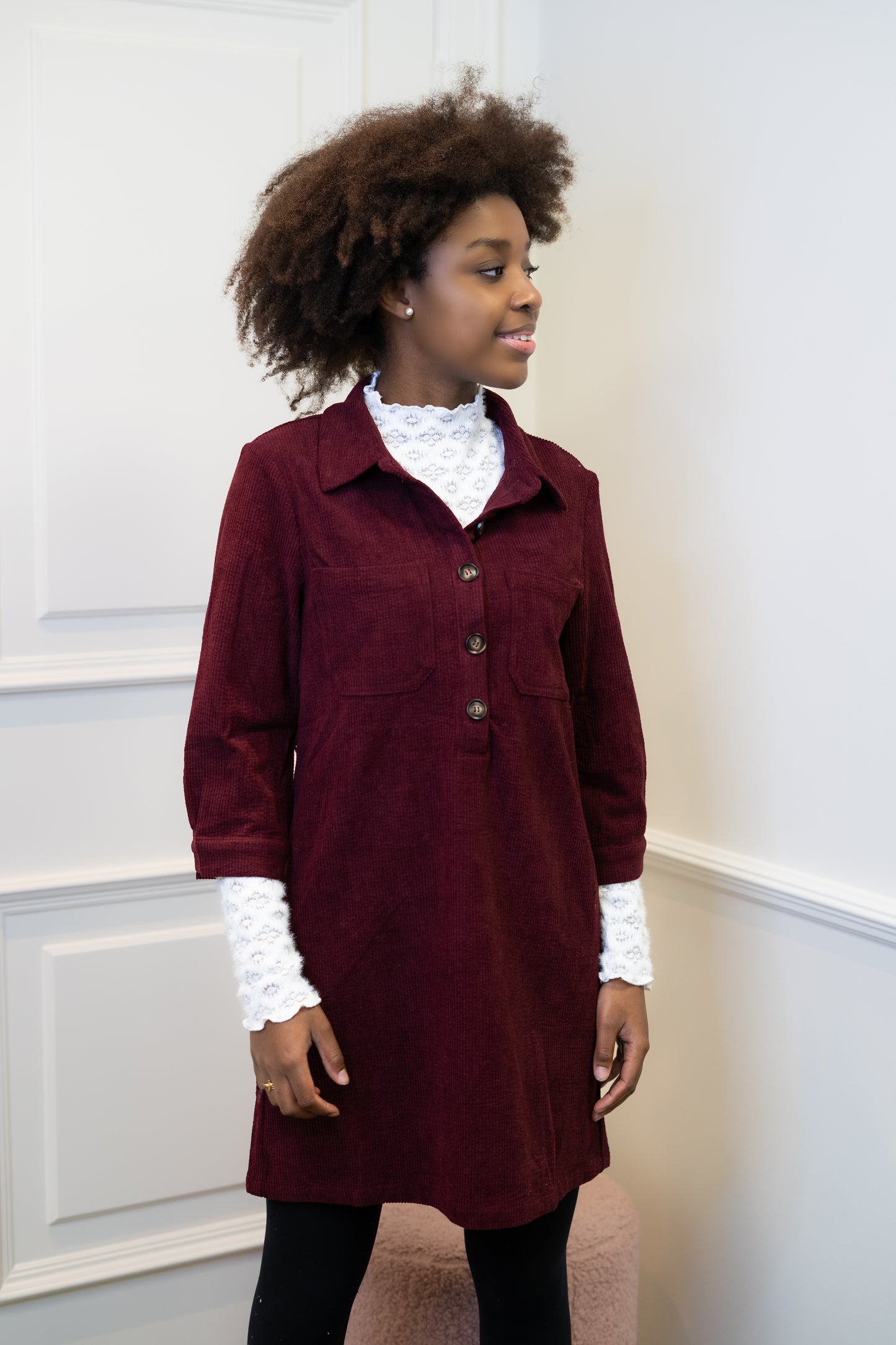 Ophélie jurk bordeaux