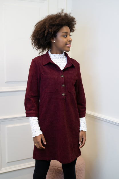 Ophélie jurk bordeaux