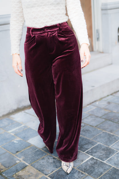 Felice broek burgundy