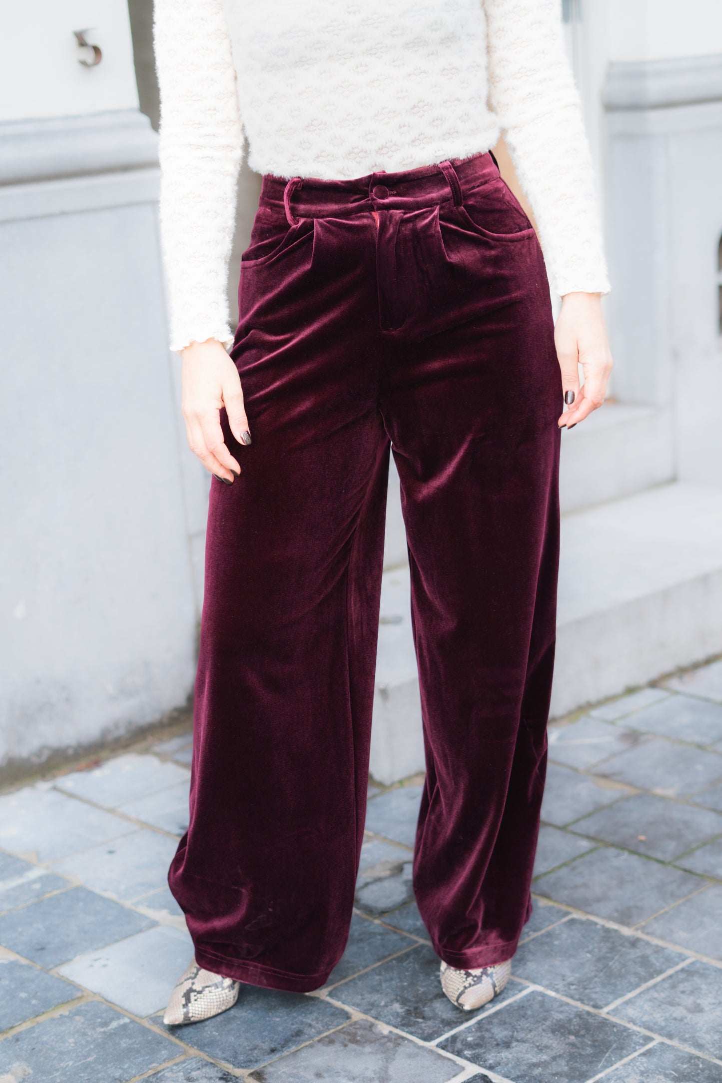 Felice broek burgundy