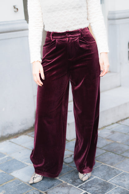 Felice broek burgundy