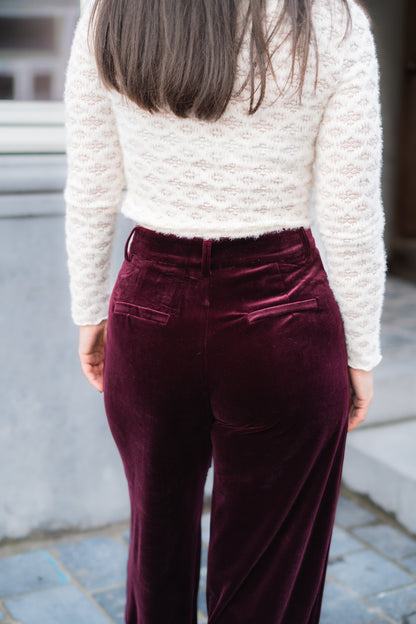 Felice broek burgundy