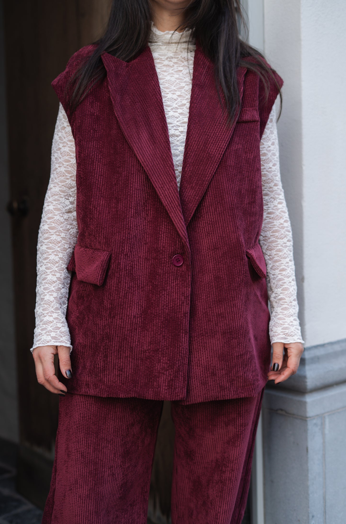 Juliette blazer burgundy