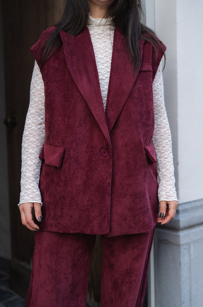 Juliette blazer burgundy