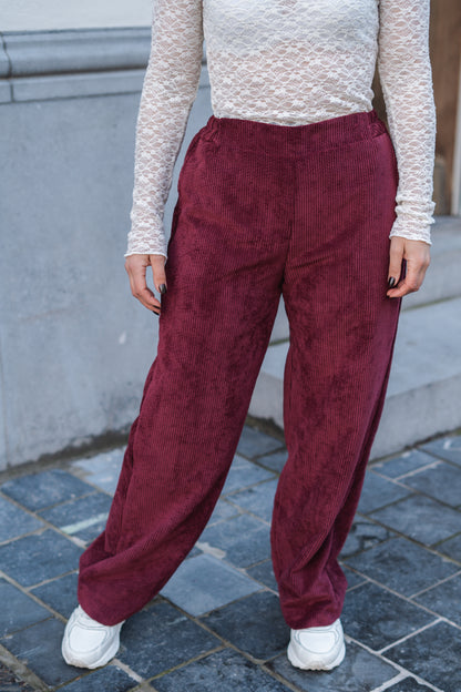 Jade broek burgundy