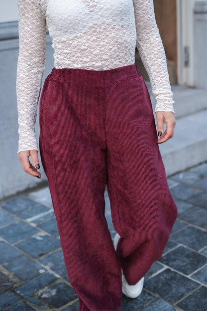 Jade broek burgundy