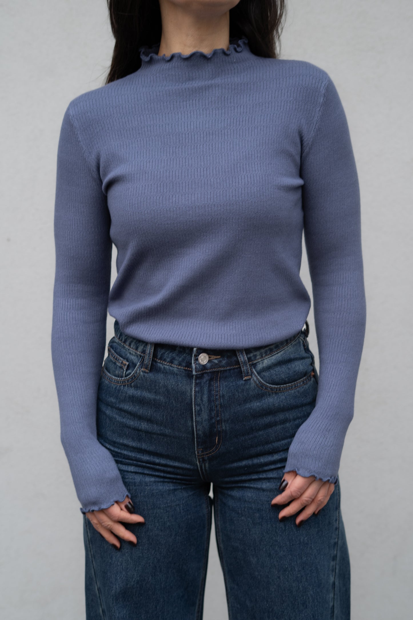 Manon souspull blauw