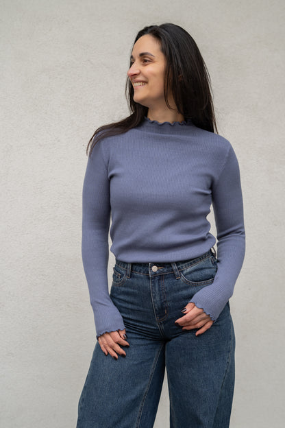 Manon souspull blauw