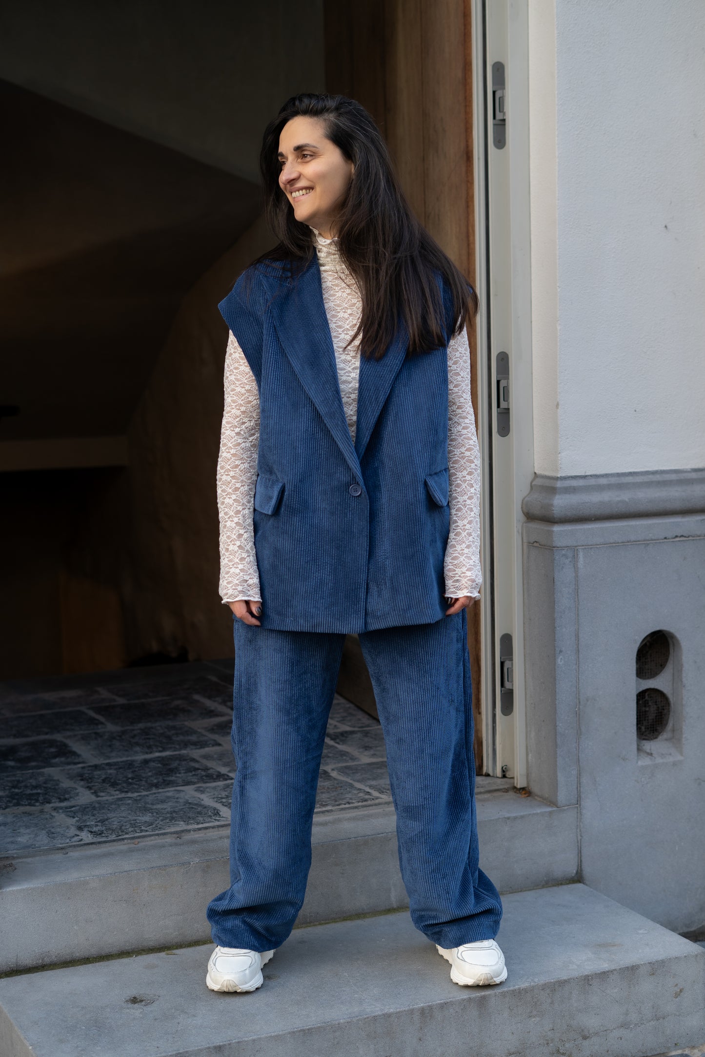 Jade broek blauw
