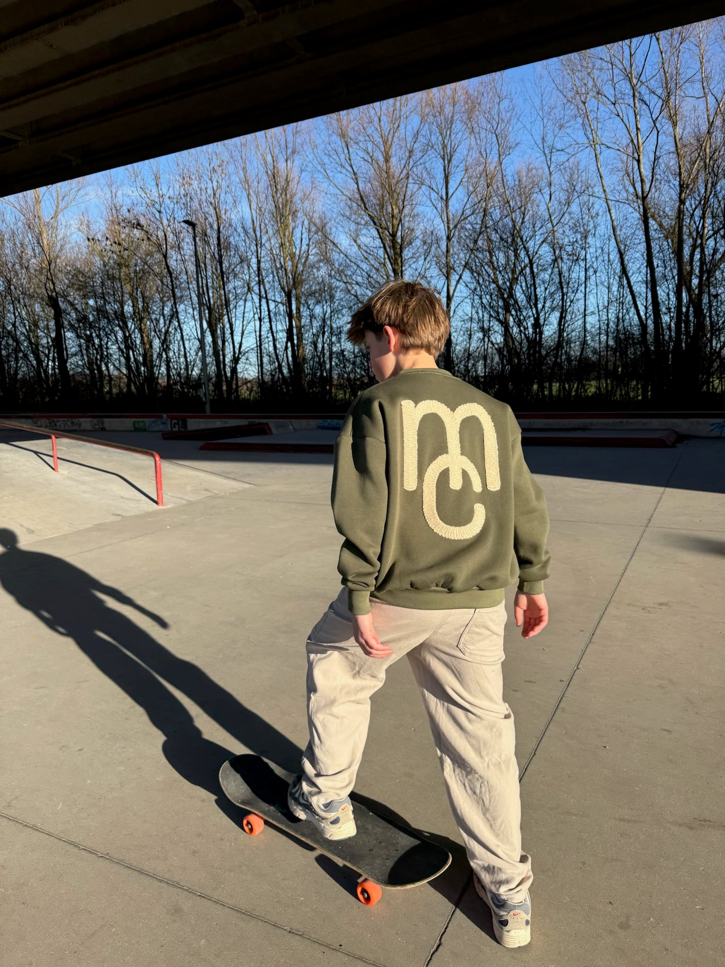 MC sweater kaki/beige