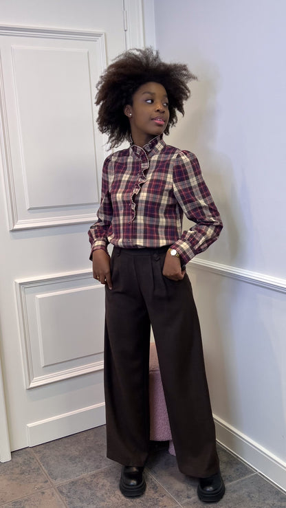 Nina blouse bordeaux